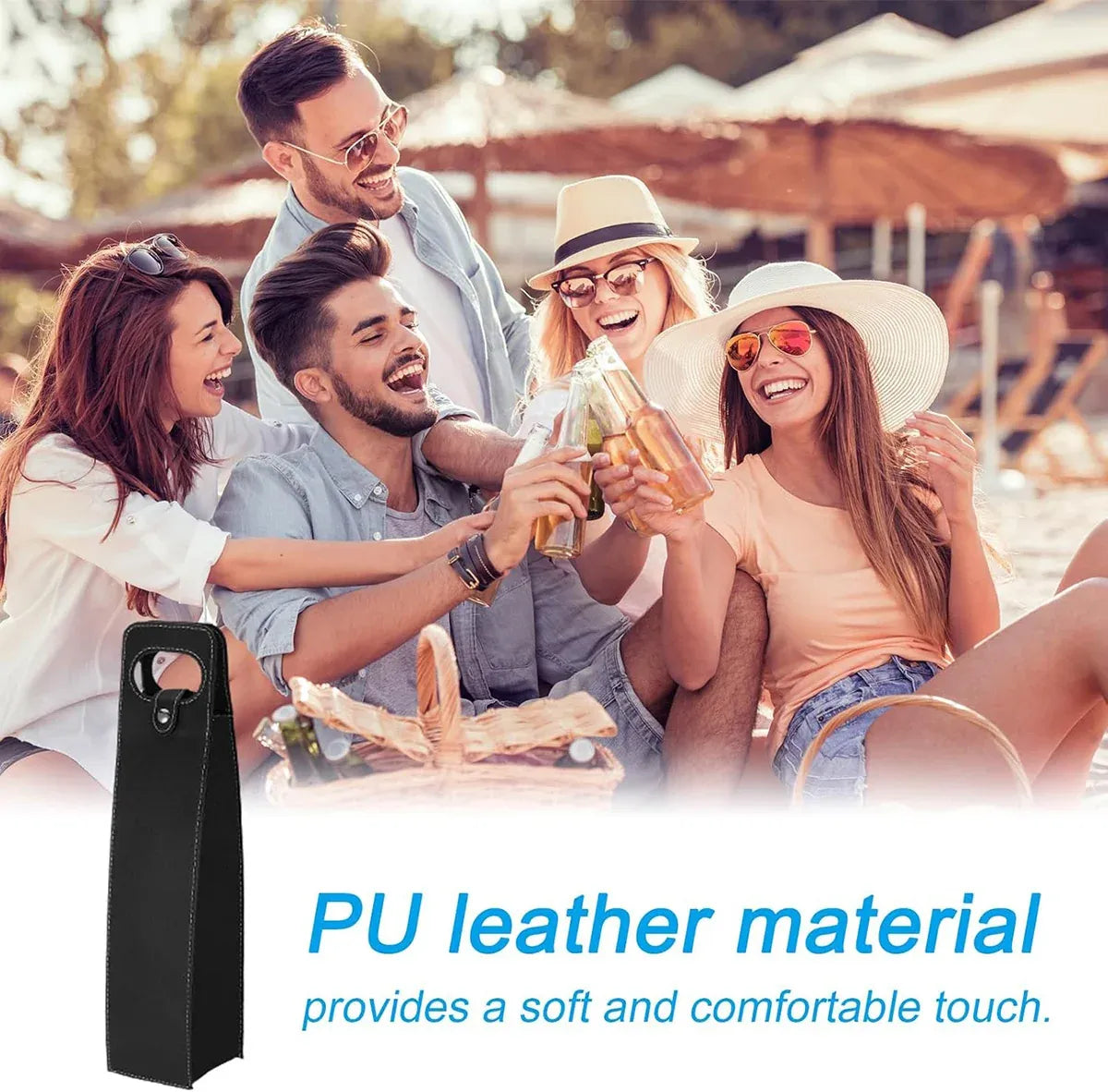 Leather Wine Box Single Double Bottle Folding Packaging Gift Box