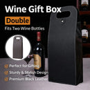 Leather Wine Box Single Double Bottle Folding Packaging Gift Box