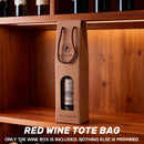 Handheld Wine Gift Box Single Double Bottle Corrugated Cardboard