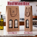 Handheld Wine Gift Box Single Double Bottle Corrugated Cardboard
