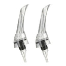 2PCS Portable Wine Decanter Dispenser Aerator Bottle Pourer Set for Party Travel