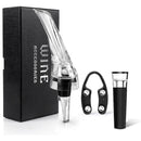 Wine Aerator Pourer with Gift Box Fast Red Wine Air Infusion Single or Three Piece Set - 3-Piece Aerator Set