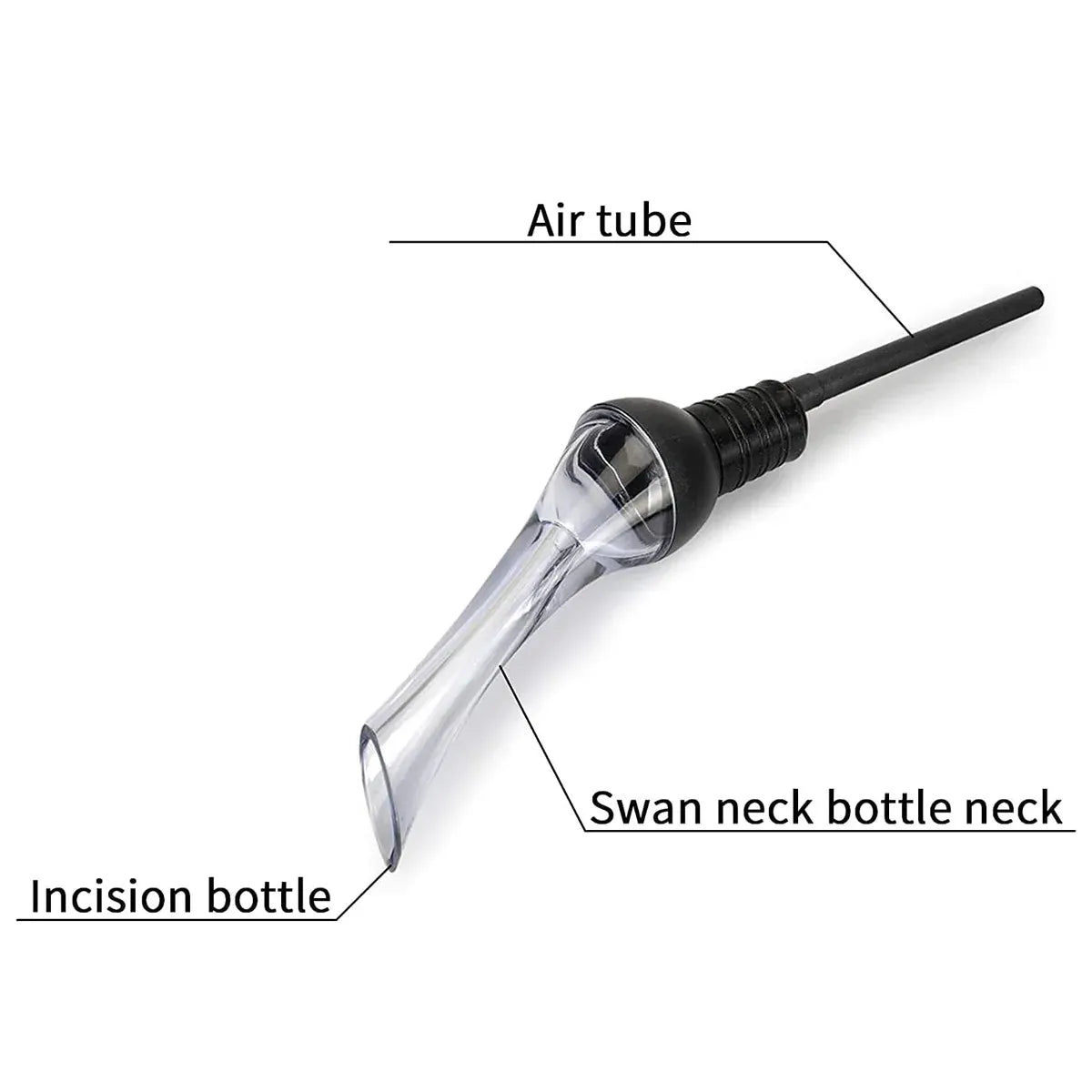 Wine Aerator Pourer with Gift Box Fast Red Wine Air Infusion Single or Three Piece Set - 3-Piece Aerator Set
