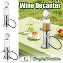 Single or Double Head Wine Dispenser Plastic 1L Capacity Leak Proof Easy Clean - Single Head