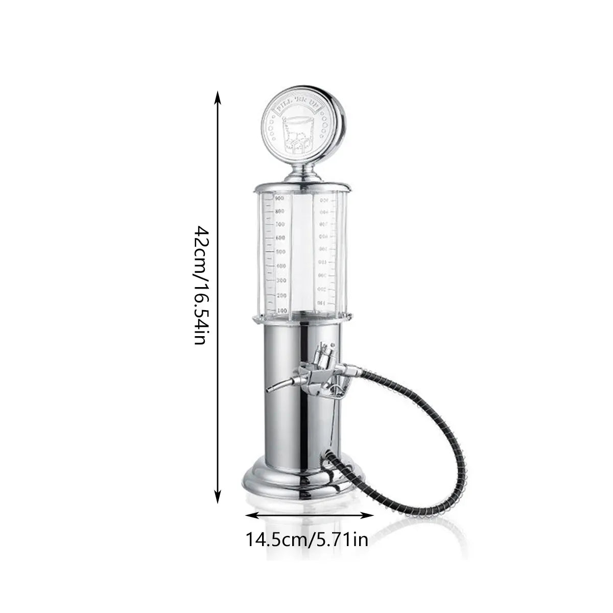 Single or Double Head Wine Dispenser Plastic 1L Capacity Leak Proof Easy Clean - Single Head