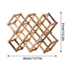 Wooden Wine Rack Display Shelf Stand for Home Bar Storage Wine Bottle Holder