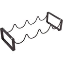 Iron Wine Rack Bottle Holder Metal Display Stand Tabletop Decorative Storage - Brown