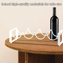 Iron Wine Rack Bottle Holder Metal Display Stand Tabletop Decorative Storage - Brown