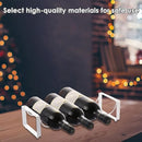 Iron Wine Rack Bottle Holder Metal Display Stand Tabletop Decorative Storage - Brown