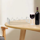Iron Wine Rack Bottle Holder Metal Display Stand Tabletop Decorative Storage - Brown