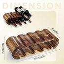 Wooden Wine Display Stand Double Layer Red Wine Holder Rack Table Bar Kitchen