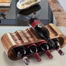 Wooden Wine Display Stand Double Layer Red Wine Holder Rack Table Bar Kitchen
