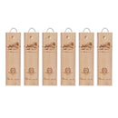 6pcs Red Wine Wooden Gift Box Packaging Storage Box for Wine Bottle Gifts - Single pull-out