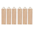 6pcs Red Wine Wooden Gift Box Packaging Storage Box for Wine Bottle Gifts - Single pull-out