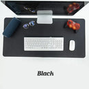 Large Leather Gaming Mouse Pad Waterproof Desk Keyboard Mat 120 x 60cm - Wine Red