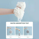 Chenille Hand Towel Ball 3PCS Absorbent Quick Dry Hanging Loop 17 x 17cm