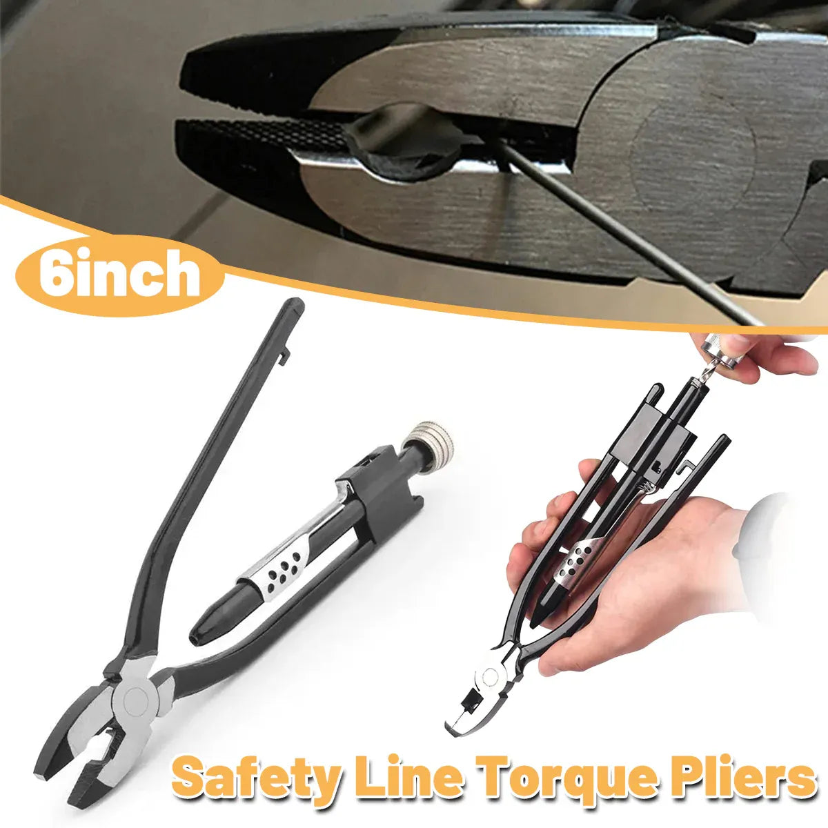 6 Inch Lock Wire Twisting Pliers Aviation Motorcycle Fuse Grip Tool
