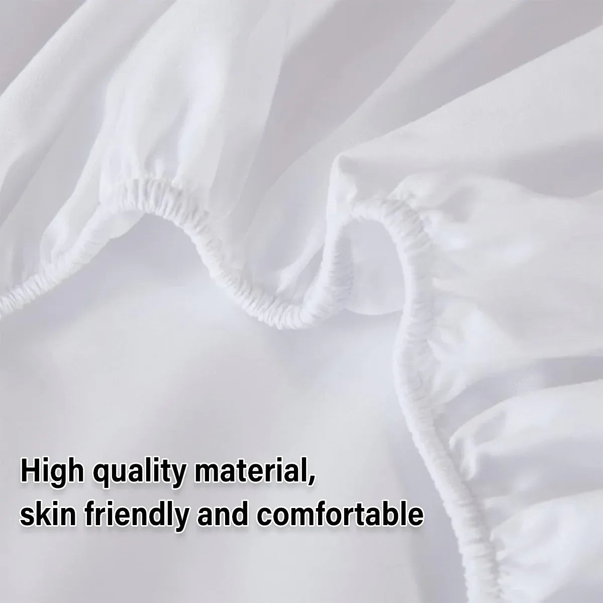Waterproof Mattress Protector Fitted Sheet Bed Cover for Single King Single Double Queen - 152x203cm