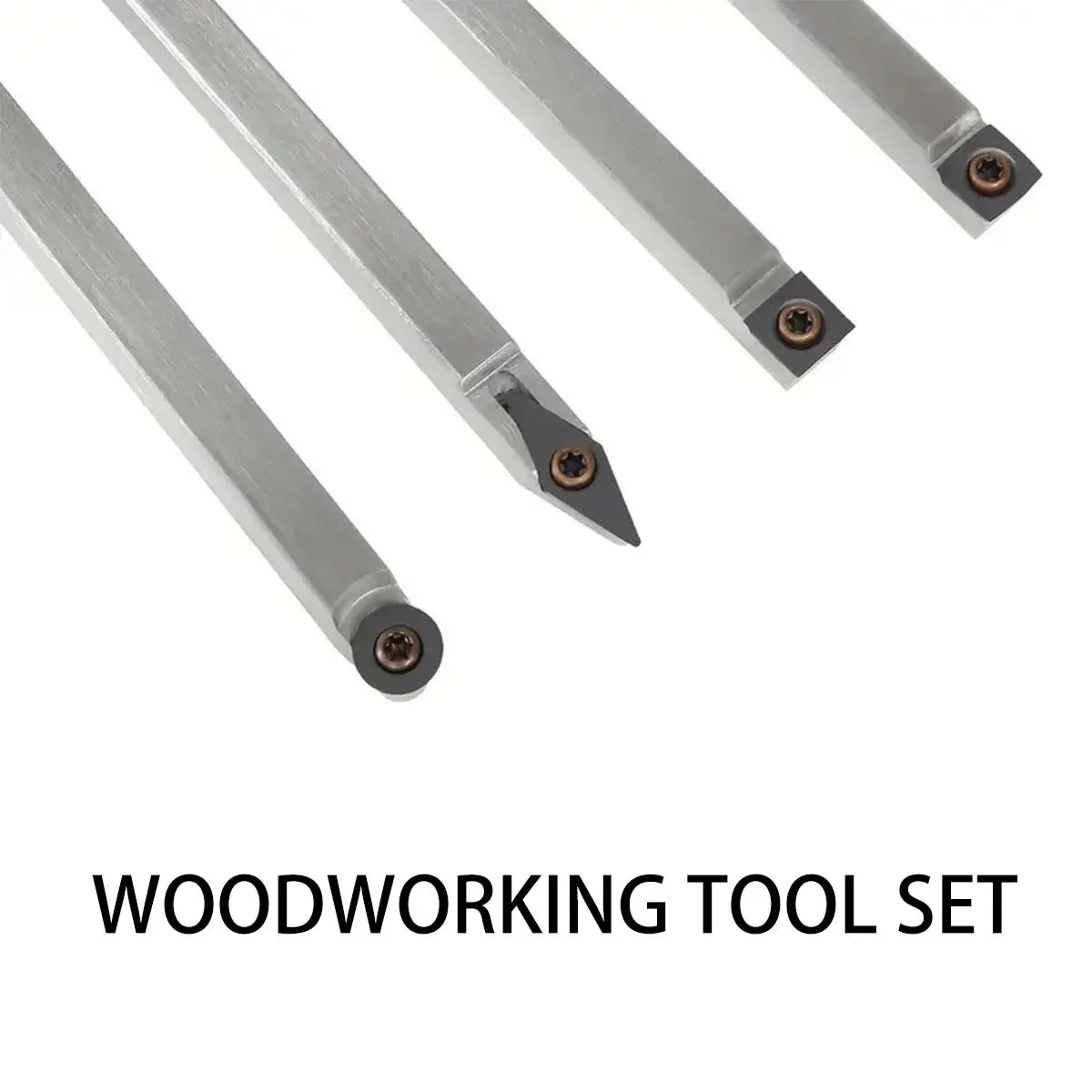 8PCS Wood Lathe Turning Tool Set High Speed Steel For Woodworking Craft Durable