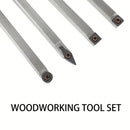 8PCS Wood Lathe Turning Tool Set High Speed Steel For Woodworking Craft Durable