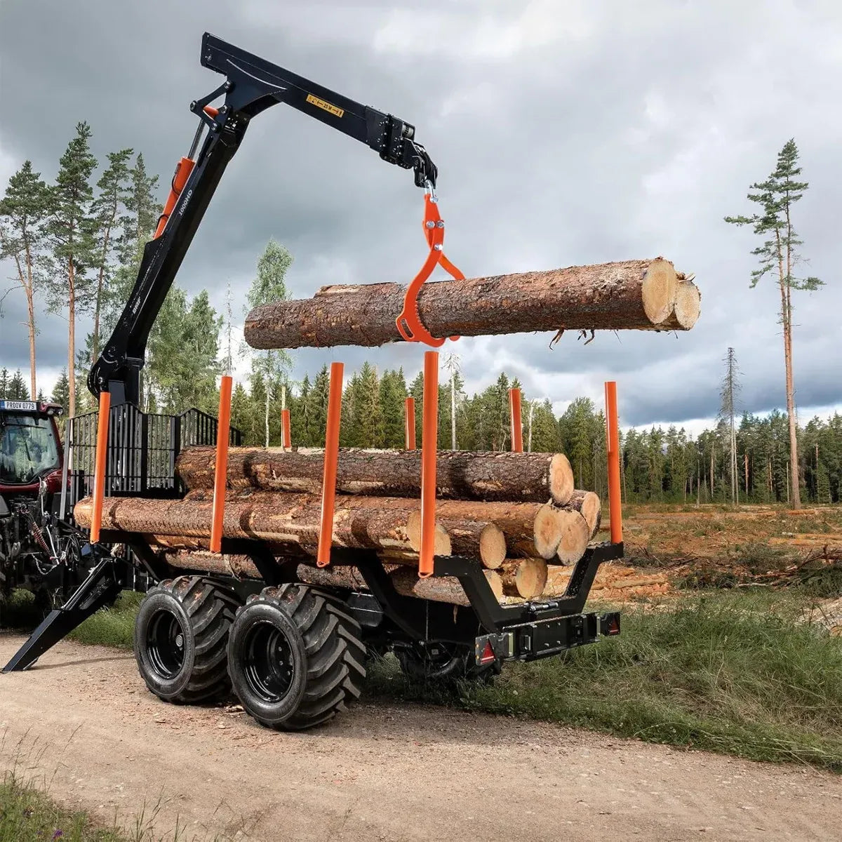 Heavy Duty Wood Handling Hook Log Lifting Clamp For Loading Unloading Sturdy