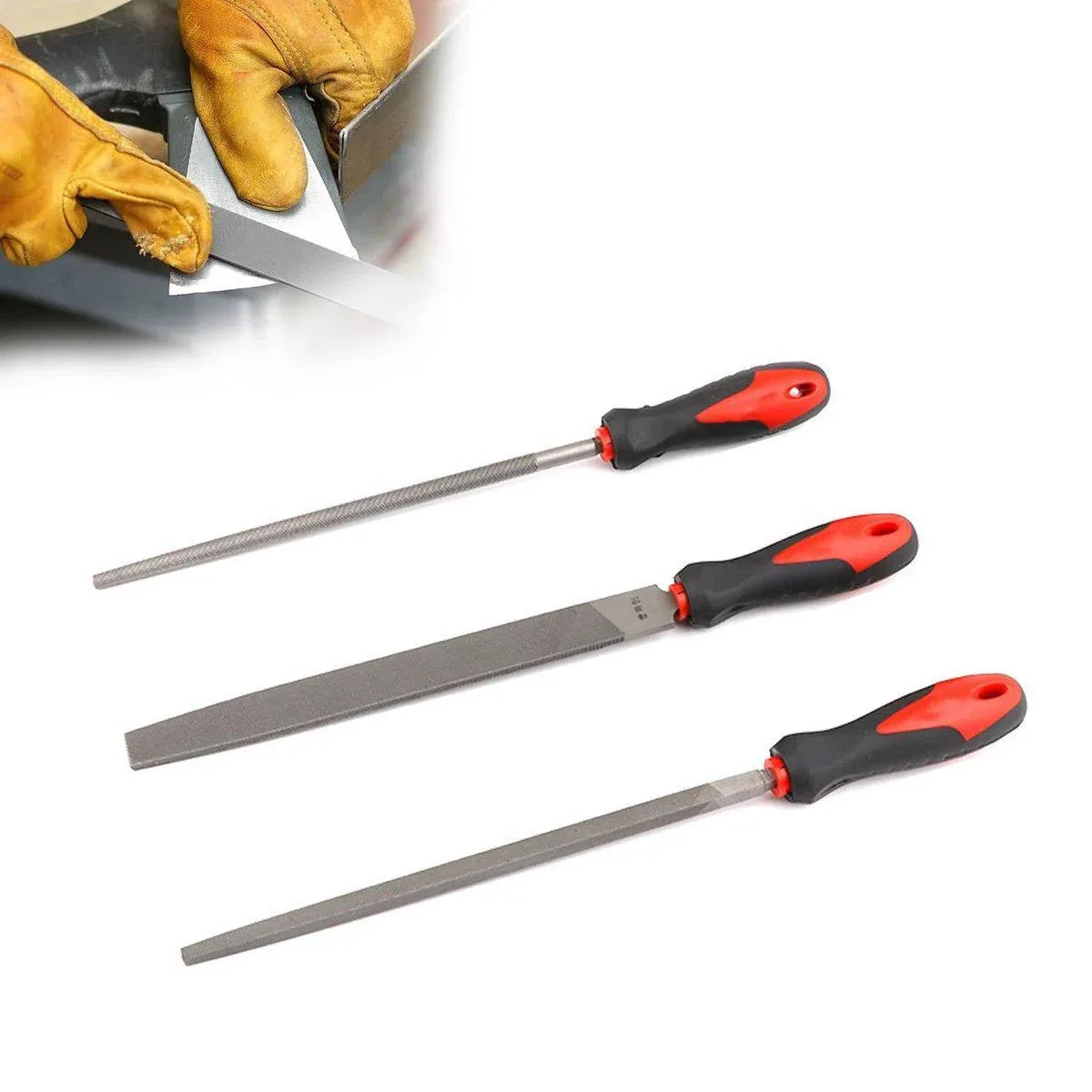 3pcs Woodworking File Trimming Sanding Tool Set for Wood Metal Shaping Smoothing