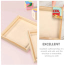 10PCS Wooden 3D Puzzle Blocks Educational Toy Matching Game with Solid Wood Tray