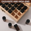 Large Capacity Solid Wood Essential Oil Storage Box 25 Grid Organizer Durable