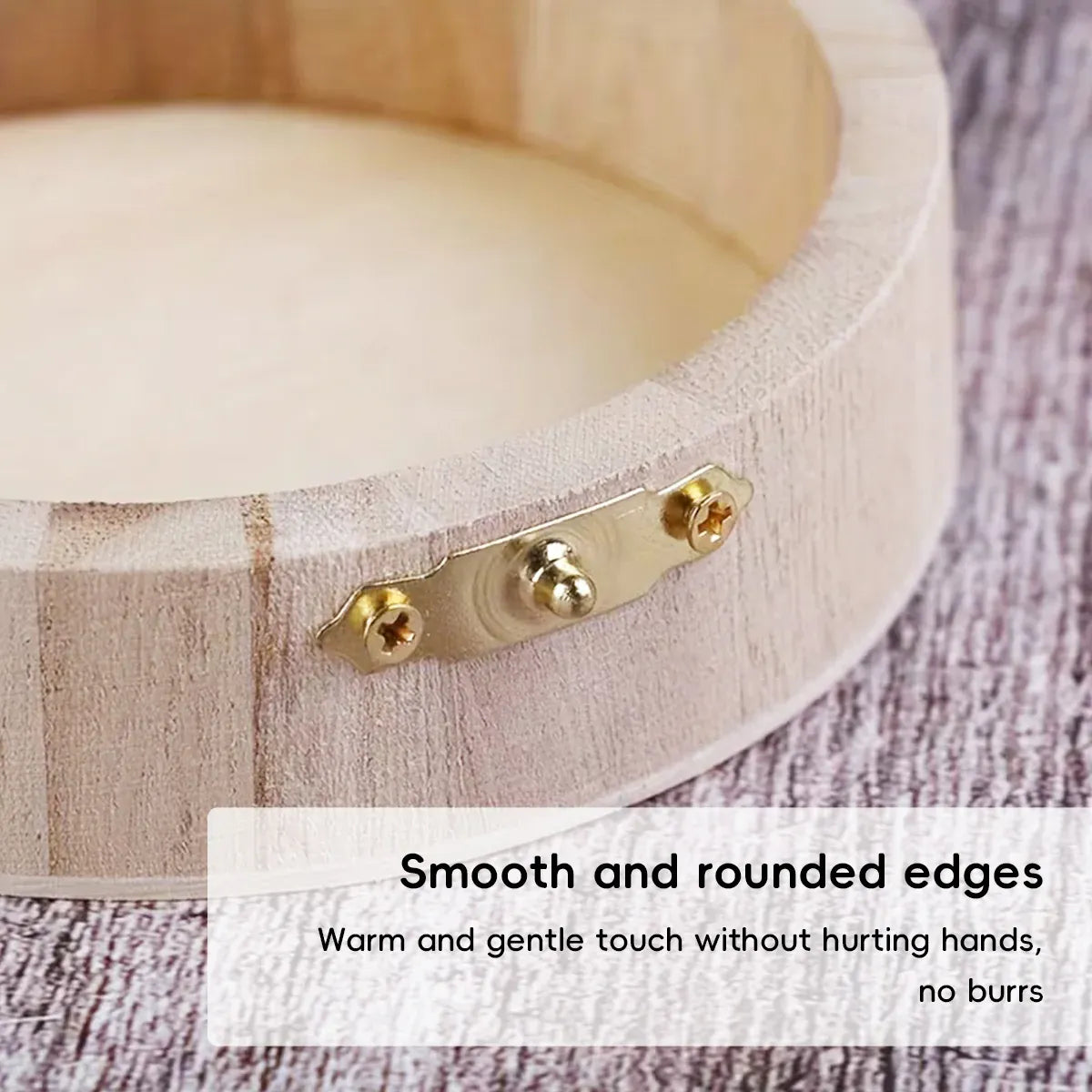 Wooden Storage Boxes Set of 6 with Flip Lids Jewelry Organizer Rustic Vintage AU