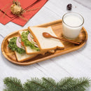 8-Piece Brown Rectangular Serving Tray Set, 29 x 10.5 cm