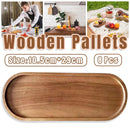 8-Piece Brown Rectangular Serving Tray Set, 29 x 10.5 cm