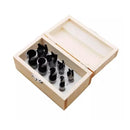 8 PCS Wood Plug Hole Cutter Dowel Maker Cutting Tools Shank Drill Bits With Box