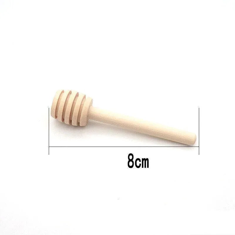 30PCS Mini Wooden Honey Dipper Stick for Honey Jar Dispense Drizzle Party Favors - 100PCS