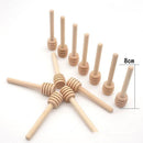 30PCS Mini Wooden Honey Dipper Stick for Honey Jar Dispense Drizzle Party Favors - 100PCS