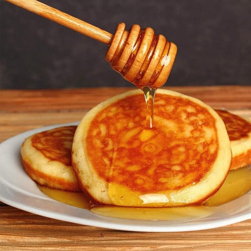30PCS Mini Wooden Honey Dipper Stick for Honey Jar Dispense Drizzle Party Favors - 100PCS