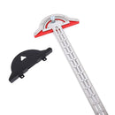 Woodworking Edge Ruler Protractor Angle Measuring Tool Carpenter - 20 inch