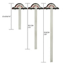 Woodworking Edge Ruler Protractor Angle Measuring Tool Carpenter - 20 inch