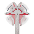 Woodworking Edge Ruler Protractor Angle Measuring Tool Carpenter - 20 inch
