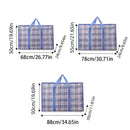 10PCS Large Waterproof Moving Packing Bags Woven Storage Luggage Quilt Bags - Medium