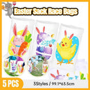 Jumping Sack Race Bags 5pcs Set for Outdoor Garden Party Family Group Activity Game - Chick