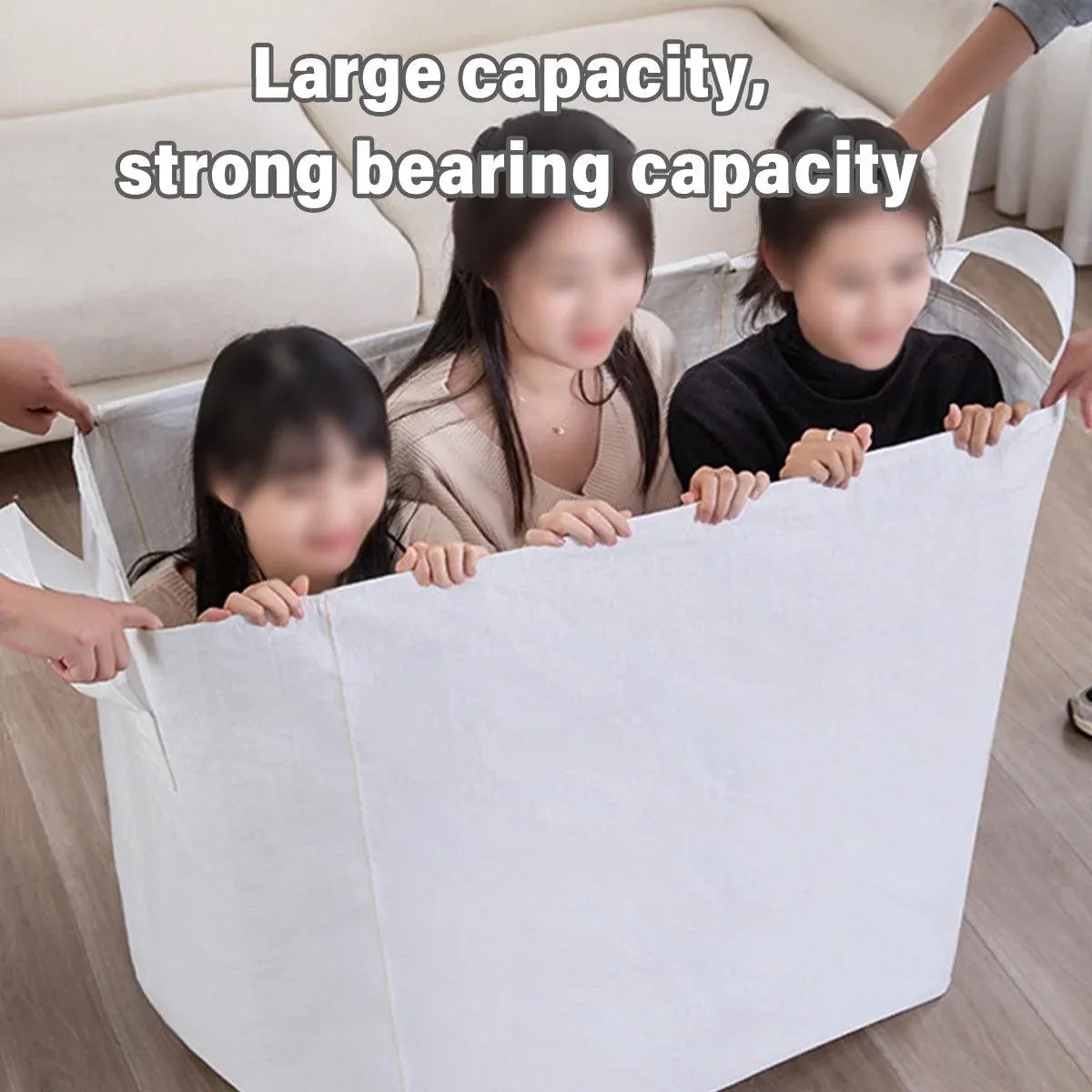 Large Capacity Moving Bag Packing Quilt Storage Luggage Clothing Organizer Tote - 240L