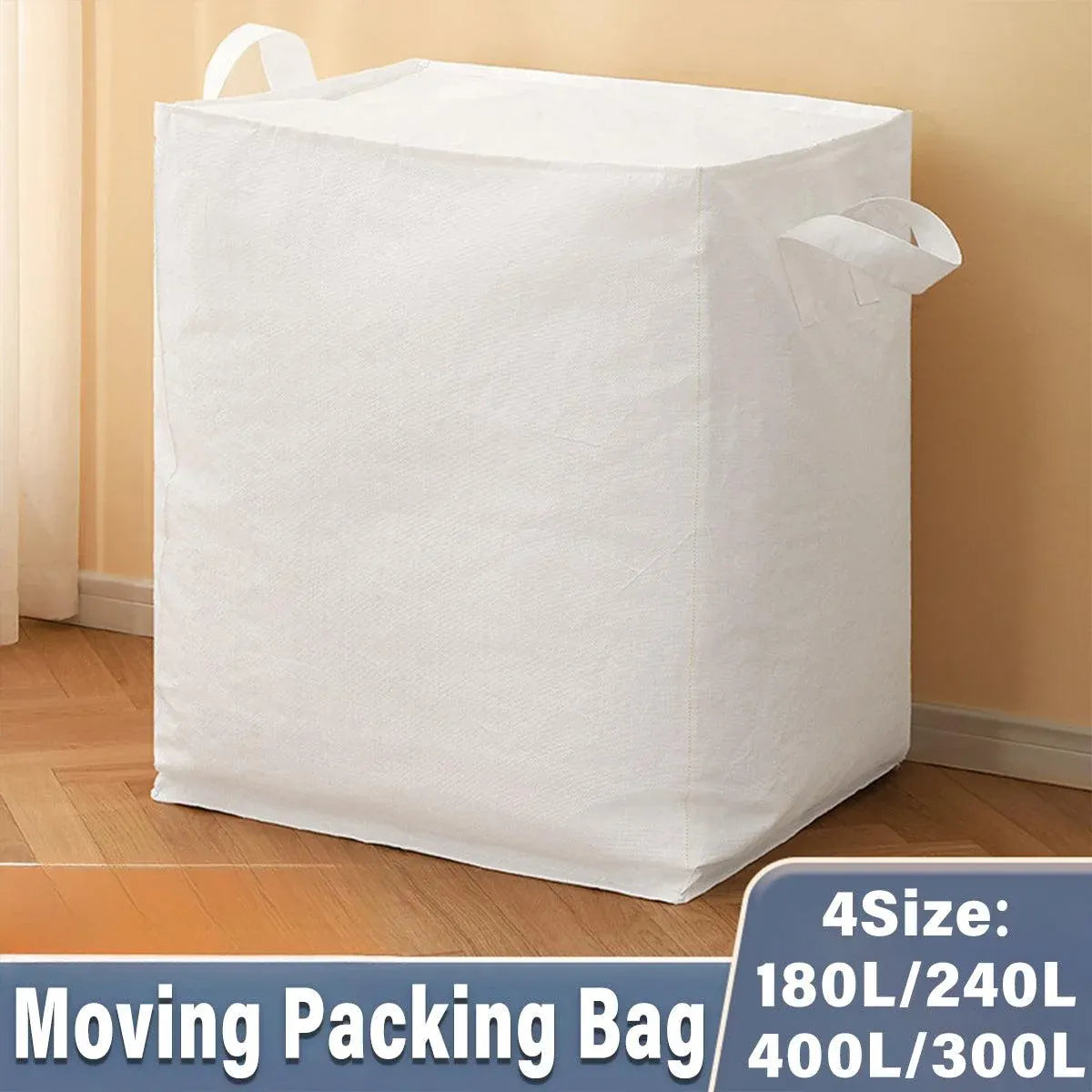 Large Capacity Moving Bag Packing Quilt Storage Luggage Clothing Organizer Tote - 240L