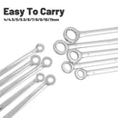 10PCS Mini Mirror Polishing Open-end Wrench and Double-purpose Wrench Set 4-11mm