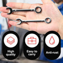 10PCS Mini Mirror Polishing Open-end Wrench and Double-purpose Wrench Set 4-11mm