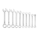 10PCS Mini Mirror Polishing Open-end Wrench and Double-purpose Wrench Set 4-11mm