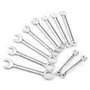10PCS Mini Mirror Polishing Open-end Wrench and Double-purpose Wrench Set 4-11mm