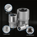 14x E Torx Socket Set Female Start Bit External Hex Torque E4-E24