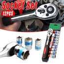 12PCS Household Wrench Portable Functional Adjustable Spanner Tool Kit