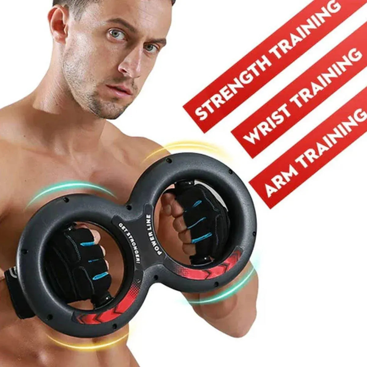 Multifunctional Arm Strength Grip Wrist Power Device Fitness Hand Grip Enhancer - 10kg