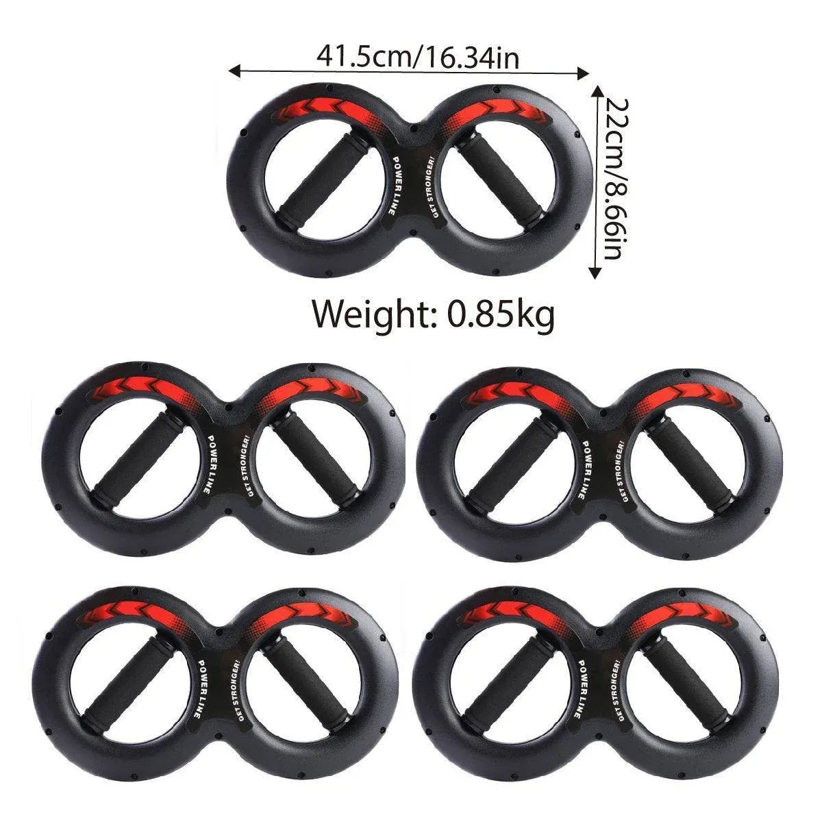 Multifunctional Arm Strength Grip Wrist Power Device Fitness Hand Grip Enhancer - 15kg